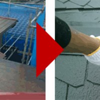 神奈川県横浜市南区の屋根塗装の施工事例