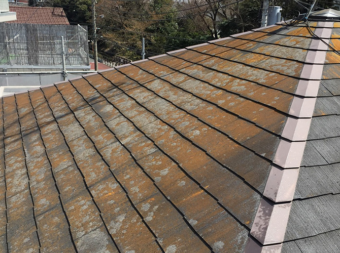 屋根塗装工事の施工前