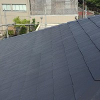 東京都足立区の屋根塗装の施工完了後