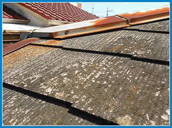屋根工事施工前の屋根の劣化状況