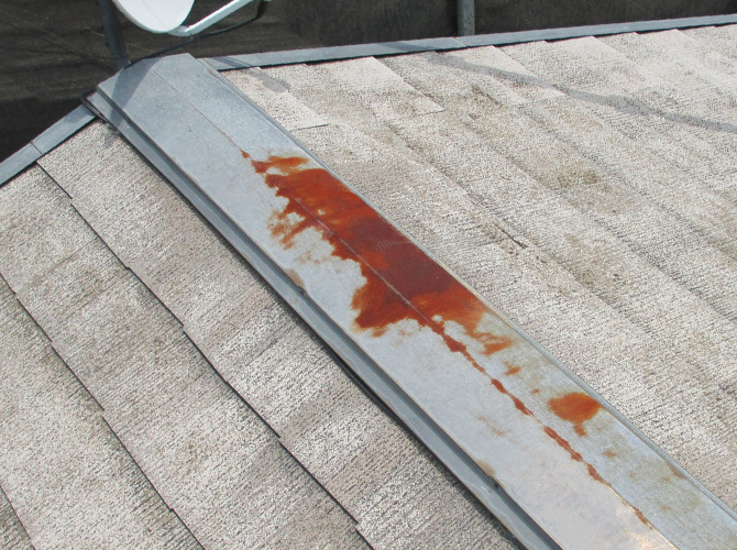 暑さ対策の屋根遮熱塗装工事の施工前