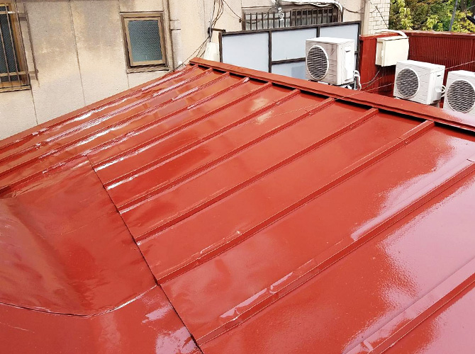 トタン屋根塗装の完了後